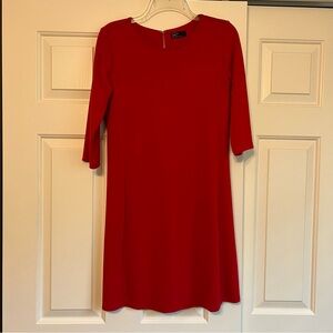Gap Dress Womens XS Red Shift 3/4 Sleeves Workwear Career Casual